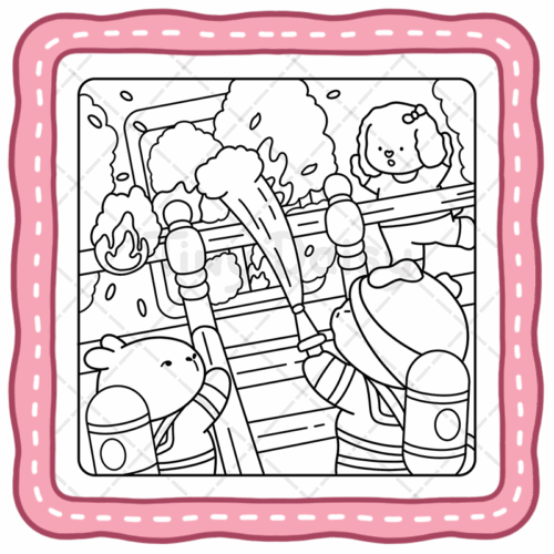 Fuzzy Eras Coloring Book