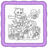 Little Meowmaid Coloring Book