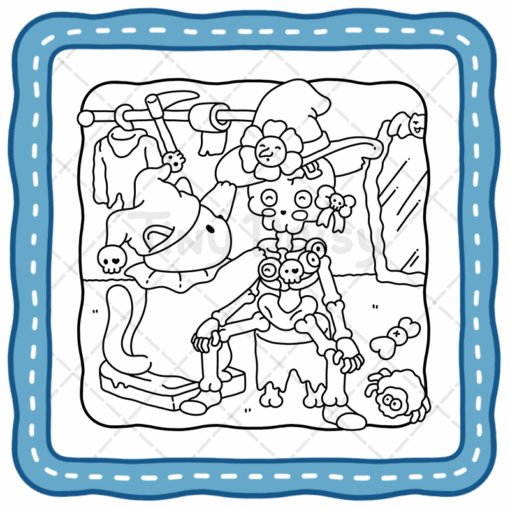 Meowlloween Coloring Book