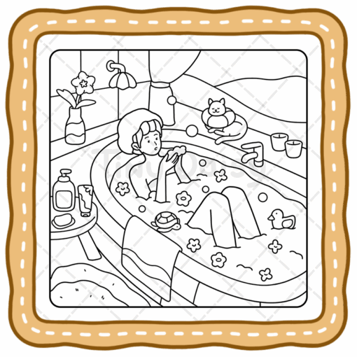 Soft Moments Coloring Book