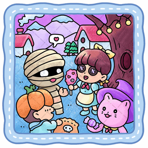 Spooky Wondertown Coloring Book