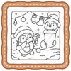 Cozy Christmas Coloring Book