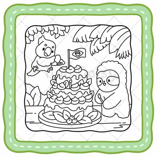 Cozy Brazil - Tiny Daisy Cute and Comfy Brazil Coloring Book for Adults