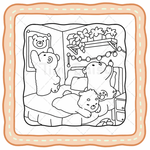 Bear Days Coloring Book