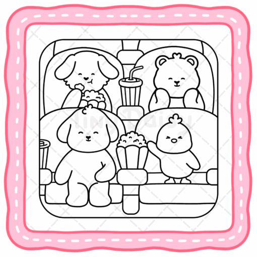 Tiny Buddies Coloring Book