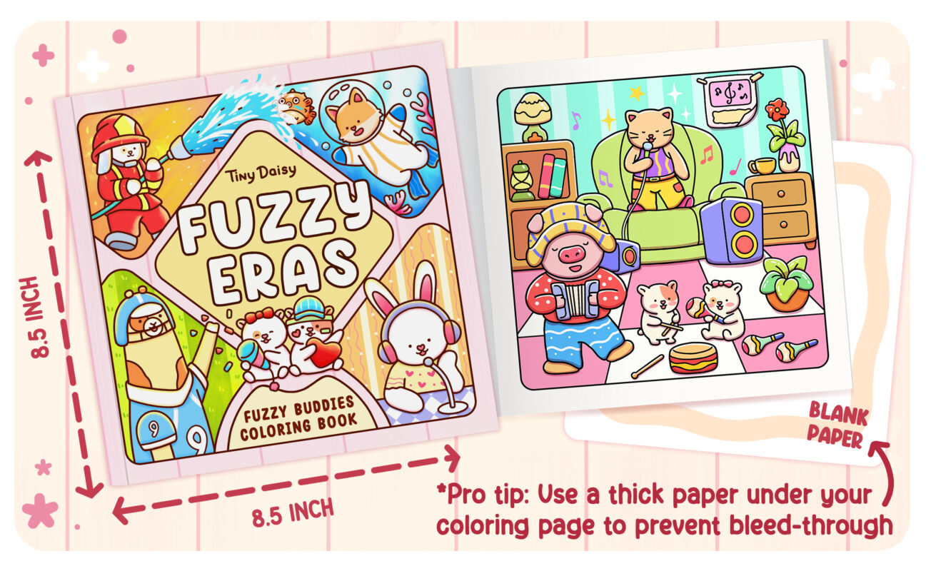 Fuzzy Eras Coloring Book