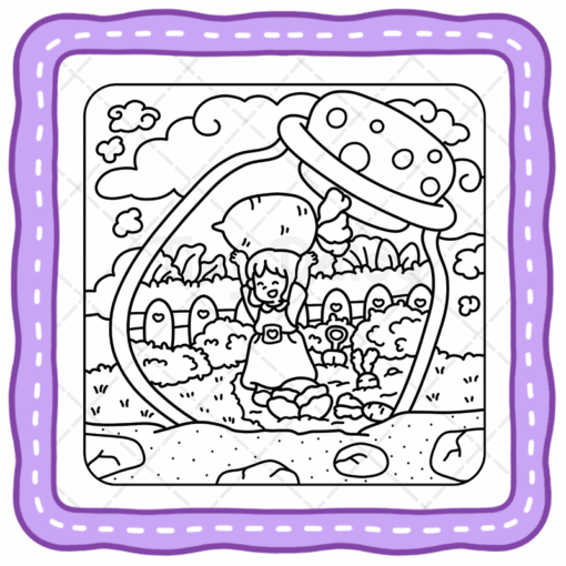 Life in Jar Coloring Book