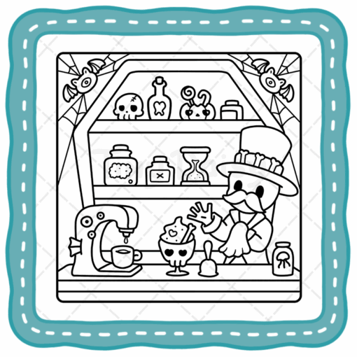 Cozy Spooky Coloring Book