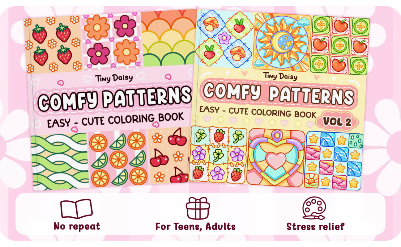 Comfy Patterns vol.2 Coloring Book