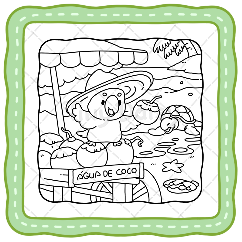 3 Magical Brazil Coloring Book – 45 Cozy Animal Scenes of Carnival & Culture