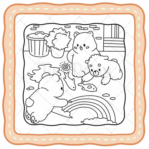 Bear Days Coloring Book