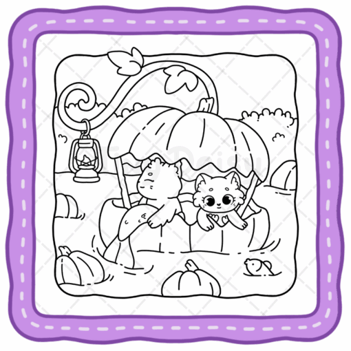 Little Meowmaid Coloring Book