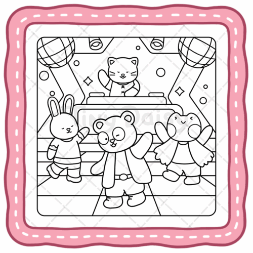 Fuzzy Eras Coloring Book