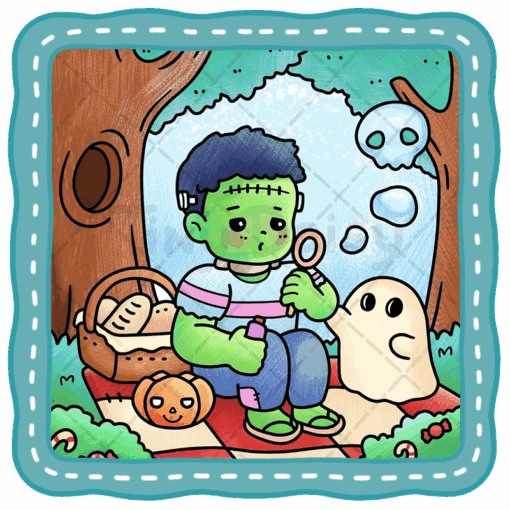 Cozy Spooky Coloring Book