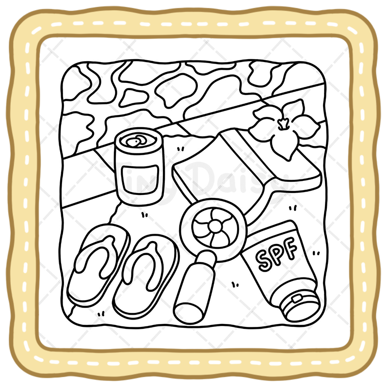 5 Girl Stuffs Coloring Book