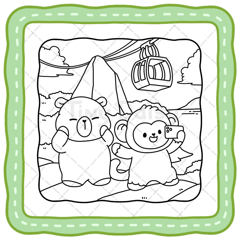 5 Magical Brazil Coloring Book – 45 Cozy Animal Scenes of Carnival & Culture