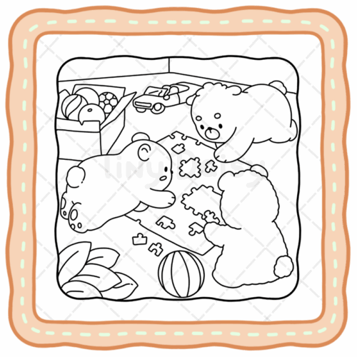 Bear Days Coloring Book