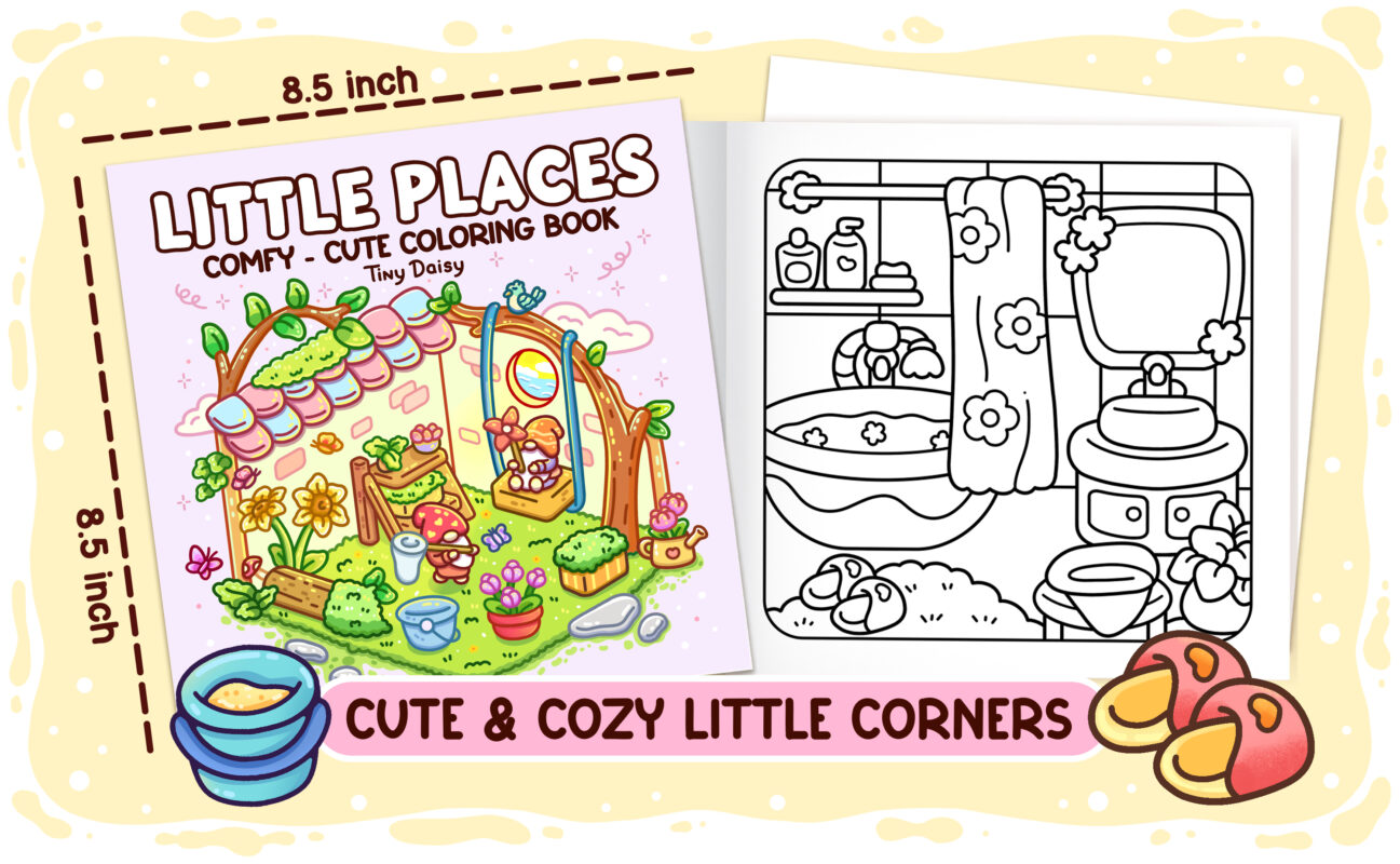 Little Places Coloring Book