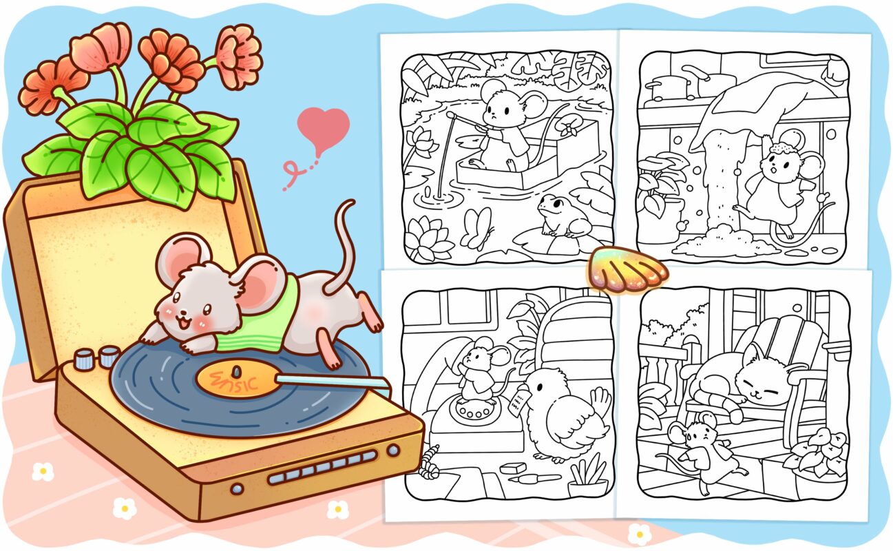 Little Mousey Coloring Book