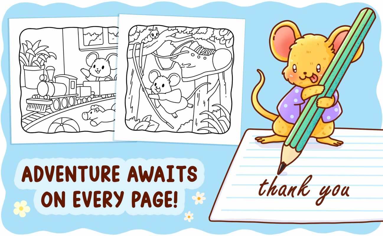 Little Mousey Coloring Book