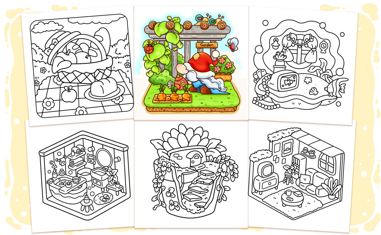 Little Places Coloring Book