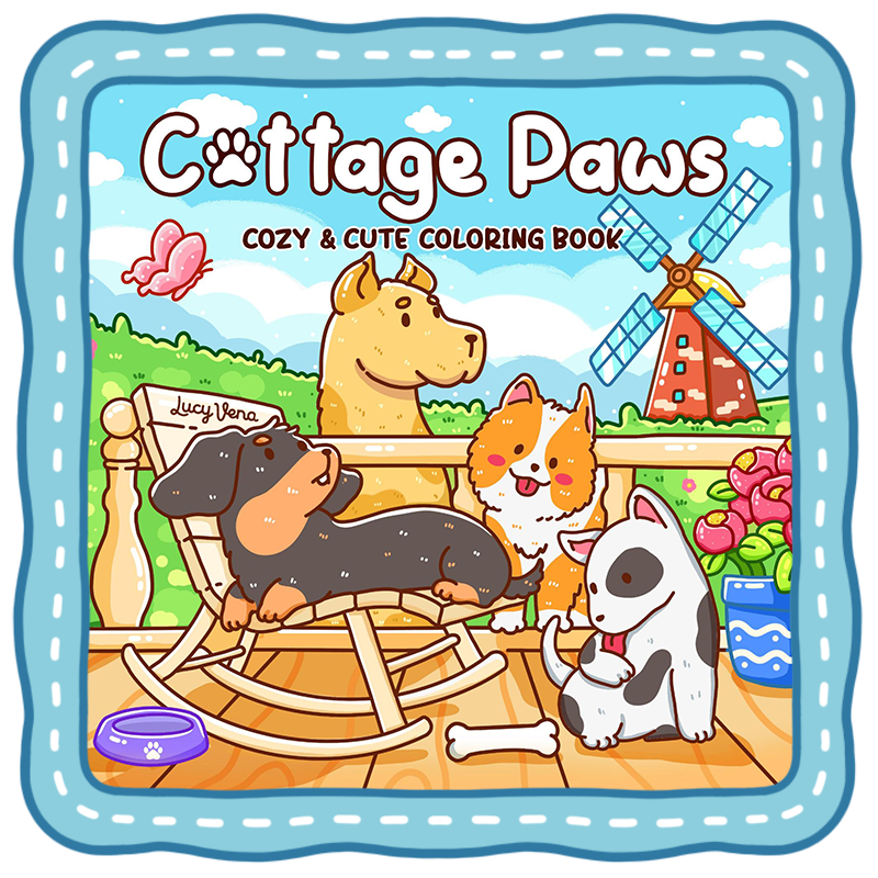 Cottage Paws Coloring Book