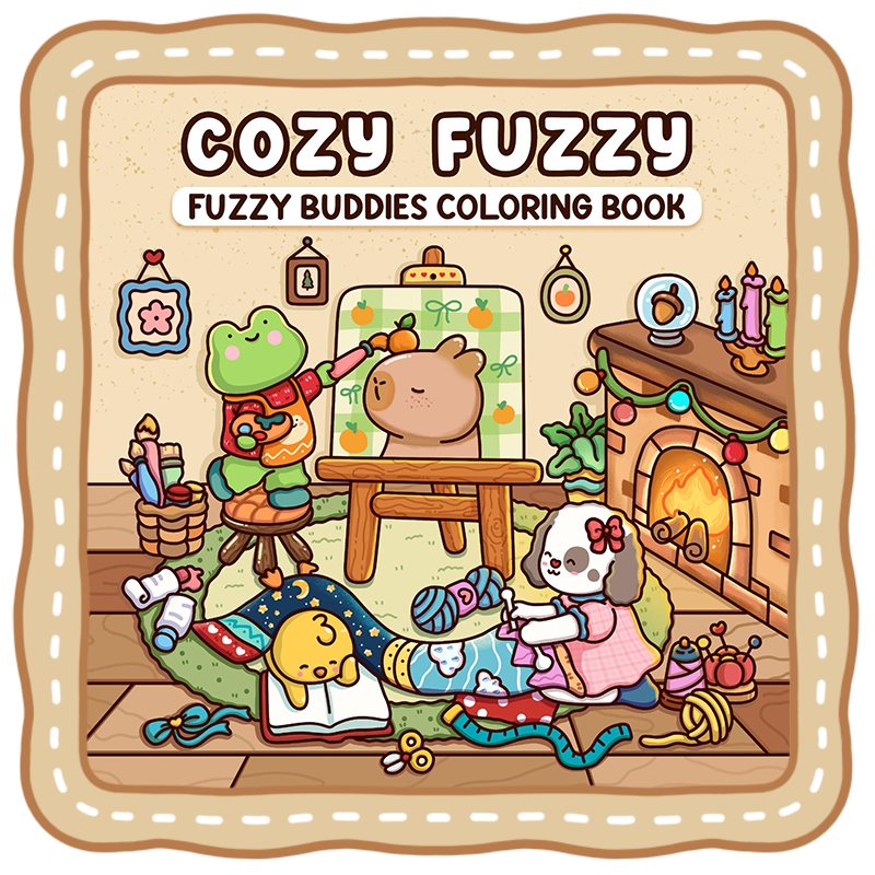 cozy fuzzy coloring book cozy fuzzy coloring book