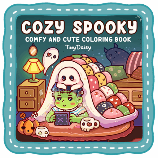 Cozy Spooky Coloring Book