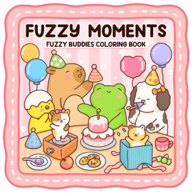 fuzzy moments coloring book