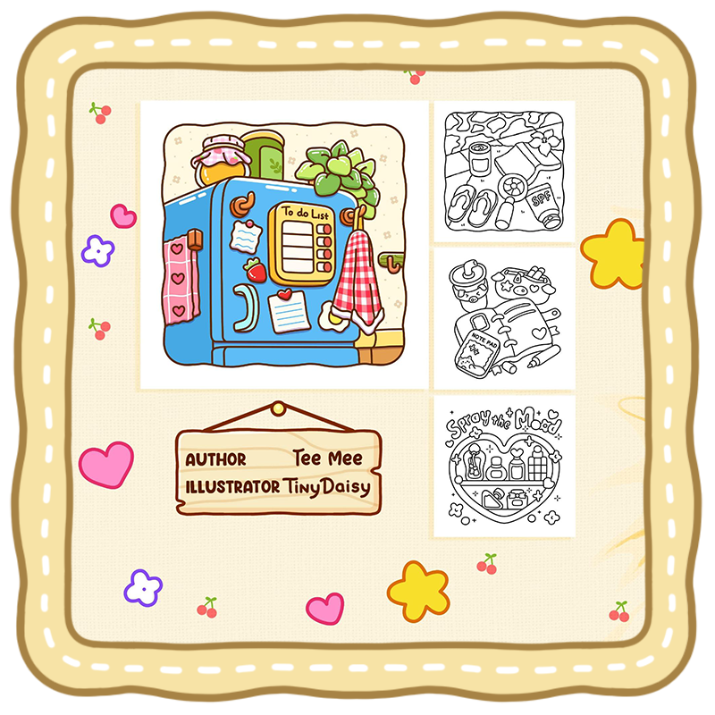 Girl Stuffs Back Cover Girl Stuffs Coloring Book