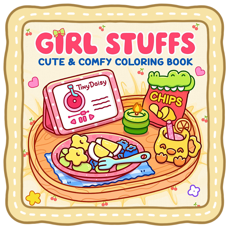 Girl Stuffs Coloring Book Girl Stuffs Coloring Book