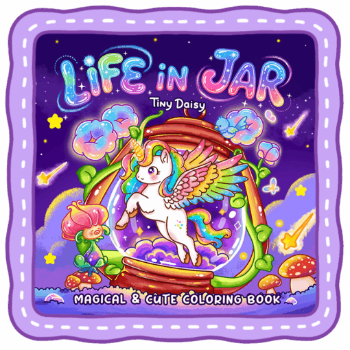 Life in Jar Coloring Book