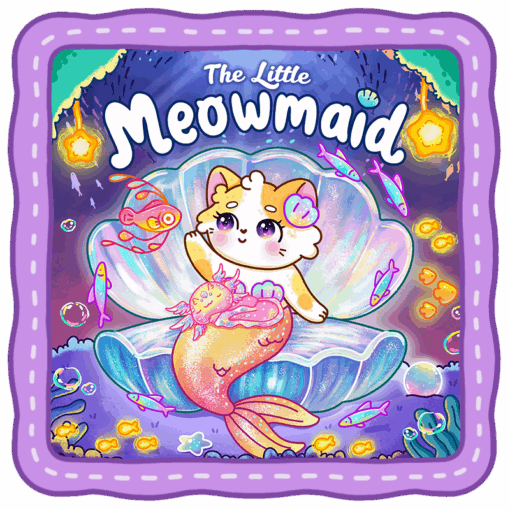 Little Meowmaid Coloring Book