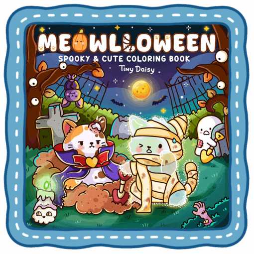 Meowlloween Coloring Book