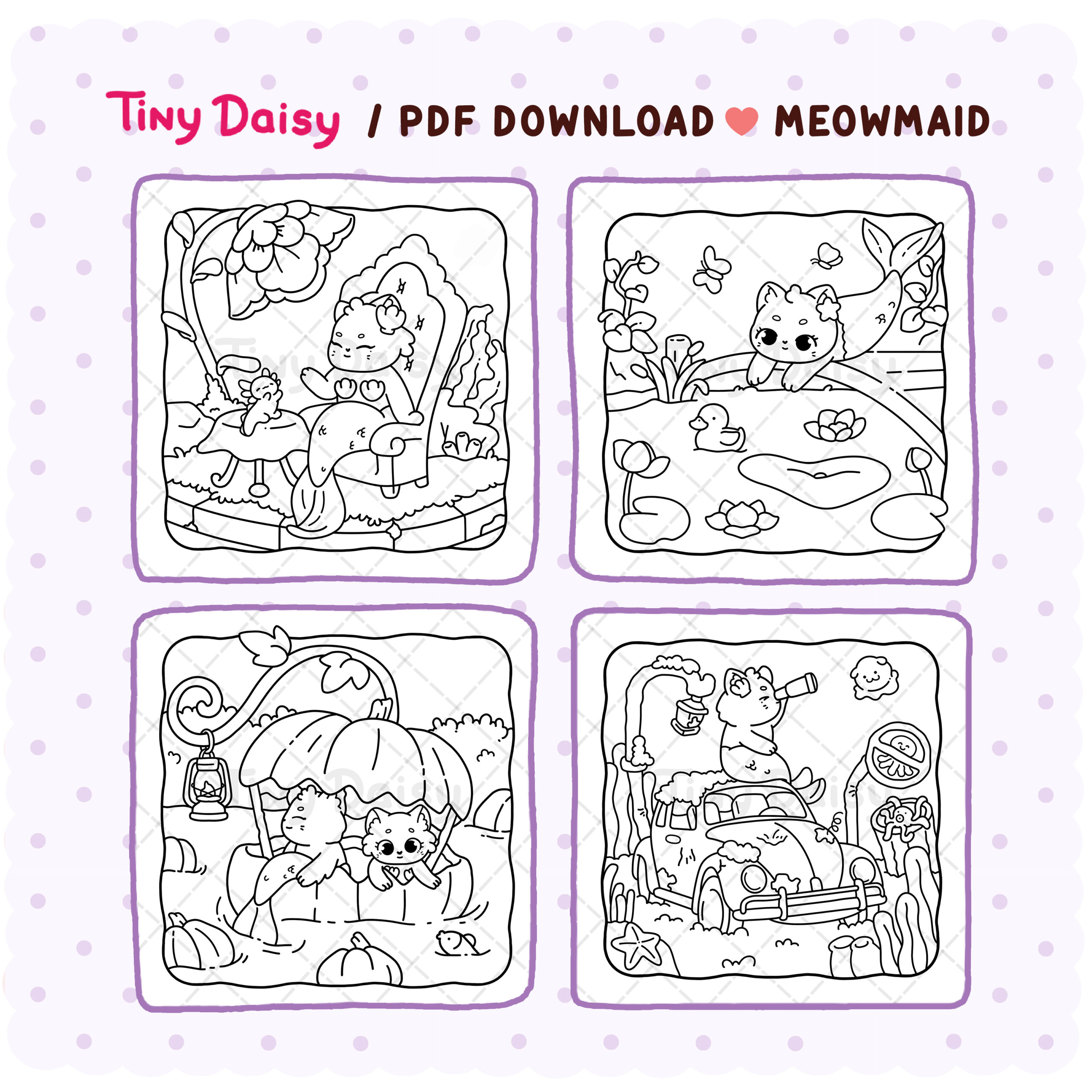 Set3.4 Set 3 : Little Meowmaid