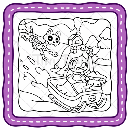 Boo Xmas Coloring Book