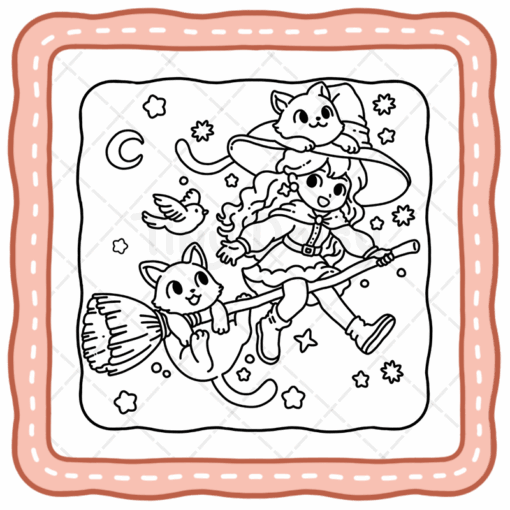 Cat World Coloring Book