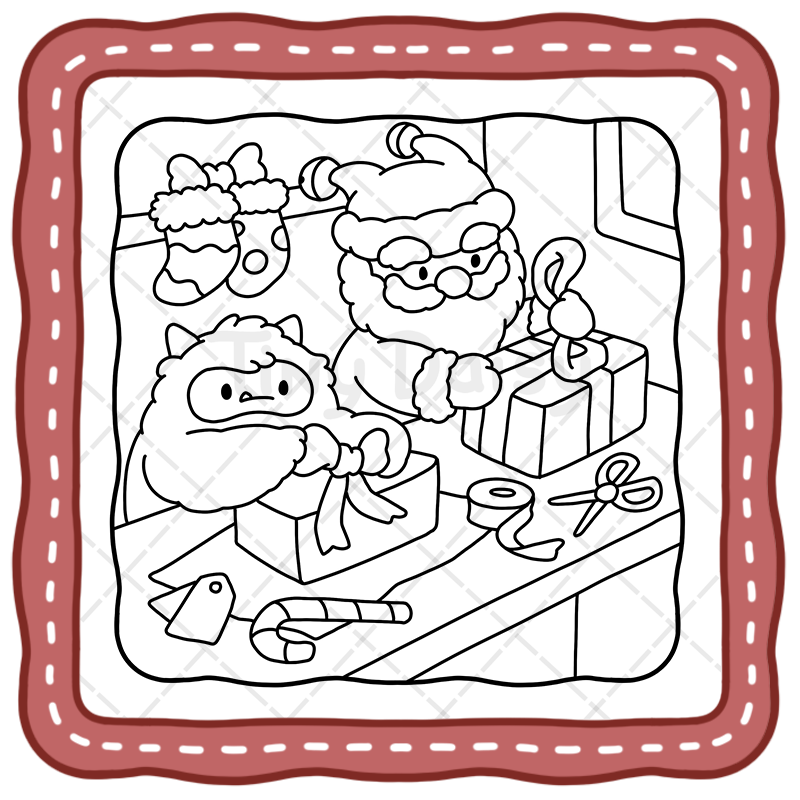 1 Xmas Moments Coloring Book