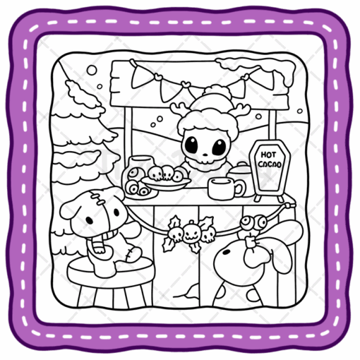 Boo Xmas Coloring Book