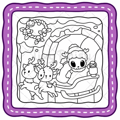 Boo Xmas Coloring Book