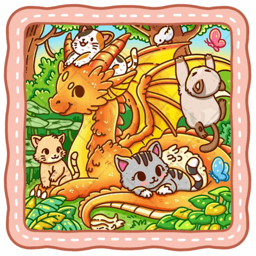 Cat World Coloring Book