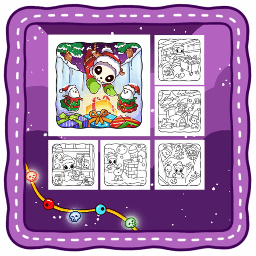 Boo Xmas Coloring Book