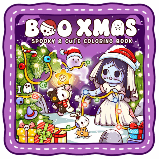 Boo Xmas Coloring Book