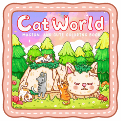 Cat World Coloring Book