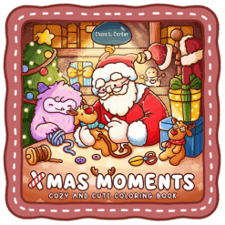 Digital Calendar 2025 4 Xmas Moments Coloring Book