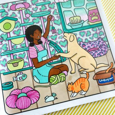 Cricket Cozy Colouring