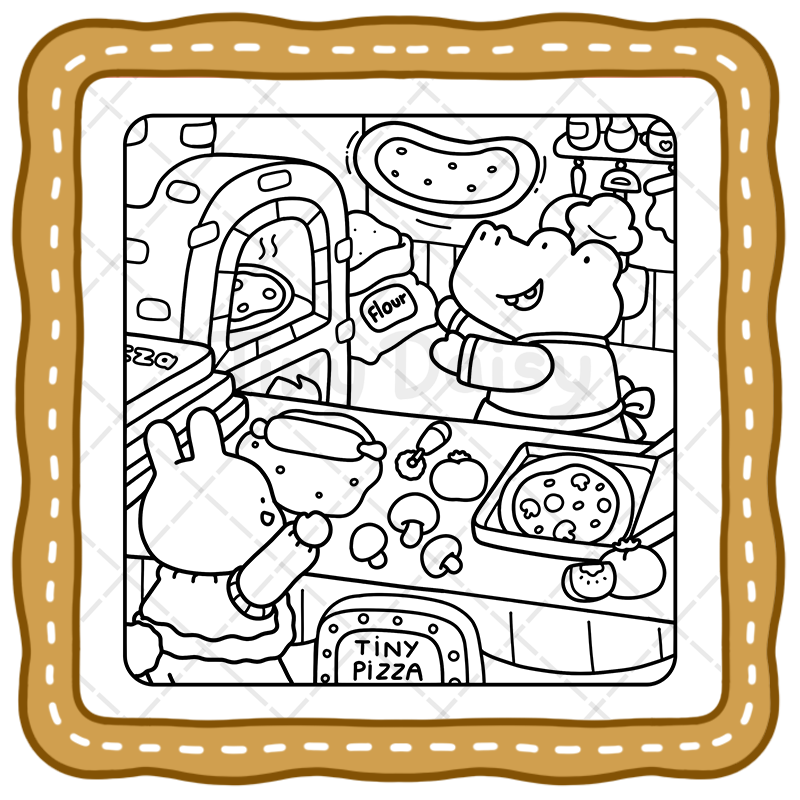 2 Jumbo Fuzzy Buddies Coloring Book – 100 Cozy Animal Pages for Relaxing Fun