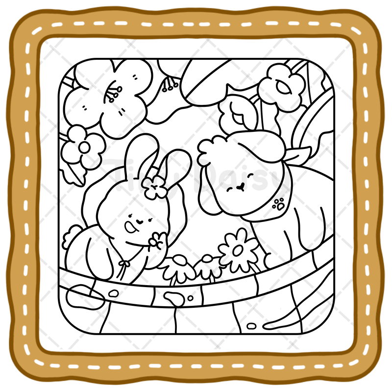 3 Jumbo Fuzzy Buddies - A Big Book of Cozy Friends Coloring Book