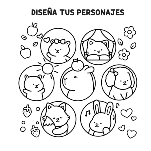 My Fuzzy Buddies Coloring Book – Adorable & Magical Cute Animal Pages