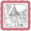 Sweet Moments - Fuzzy Love Story Coloring Book